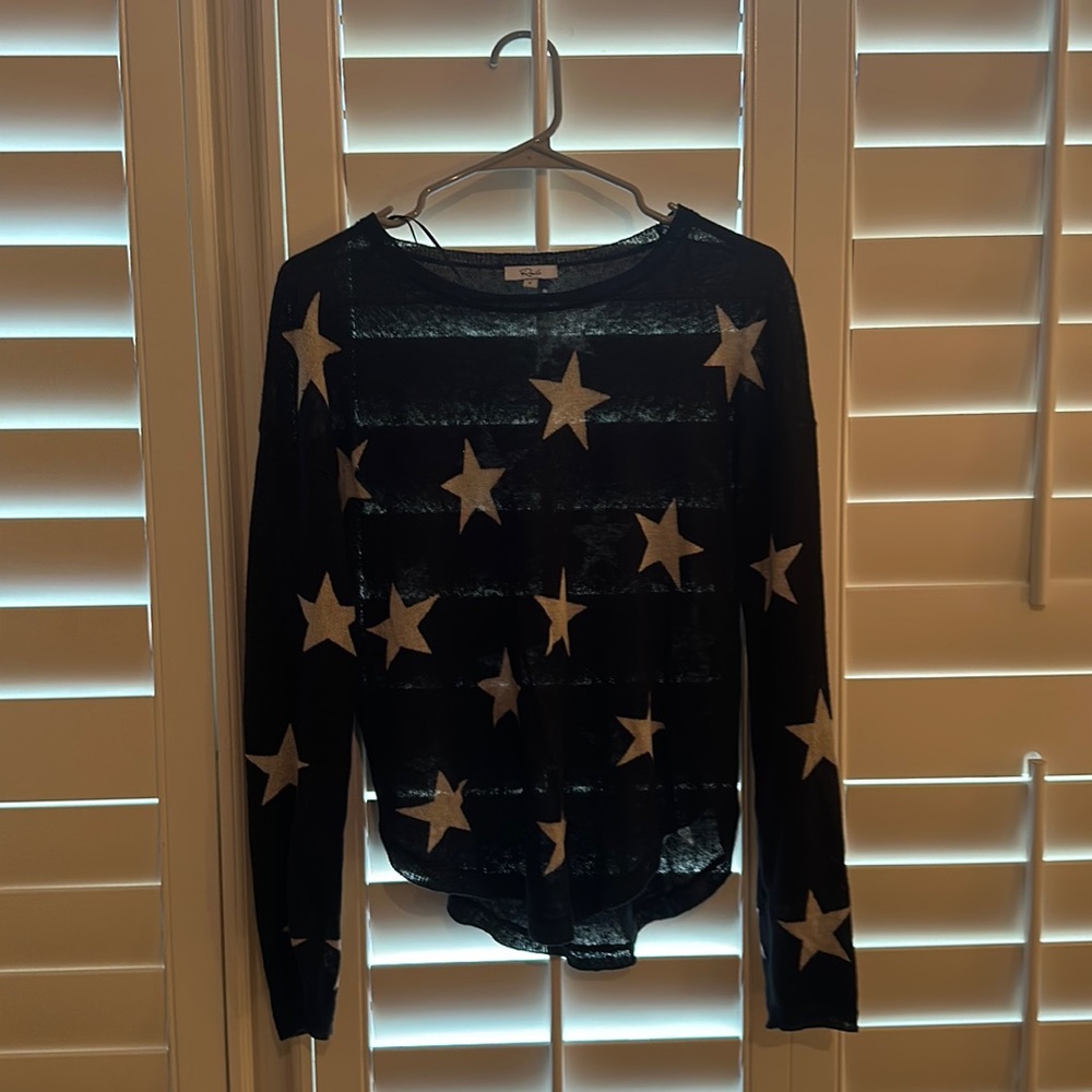 Black and white star sweater